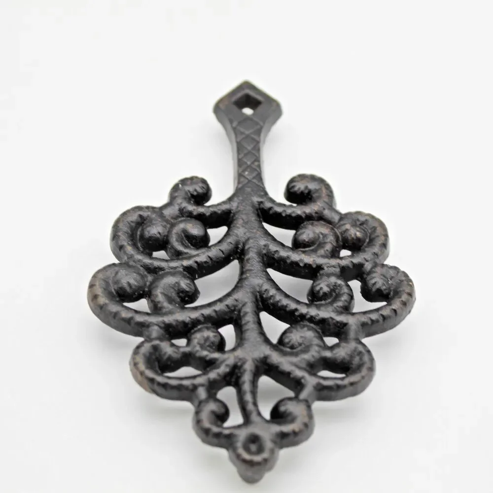 Vintage Mini Cast Iron Trivet Family Tree 9-24